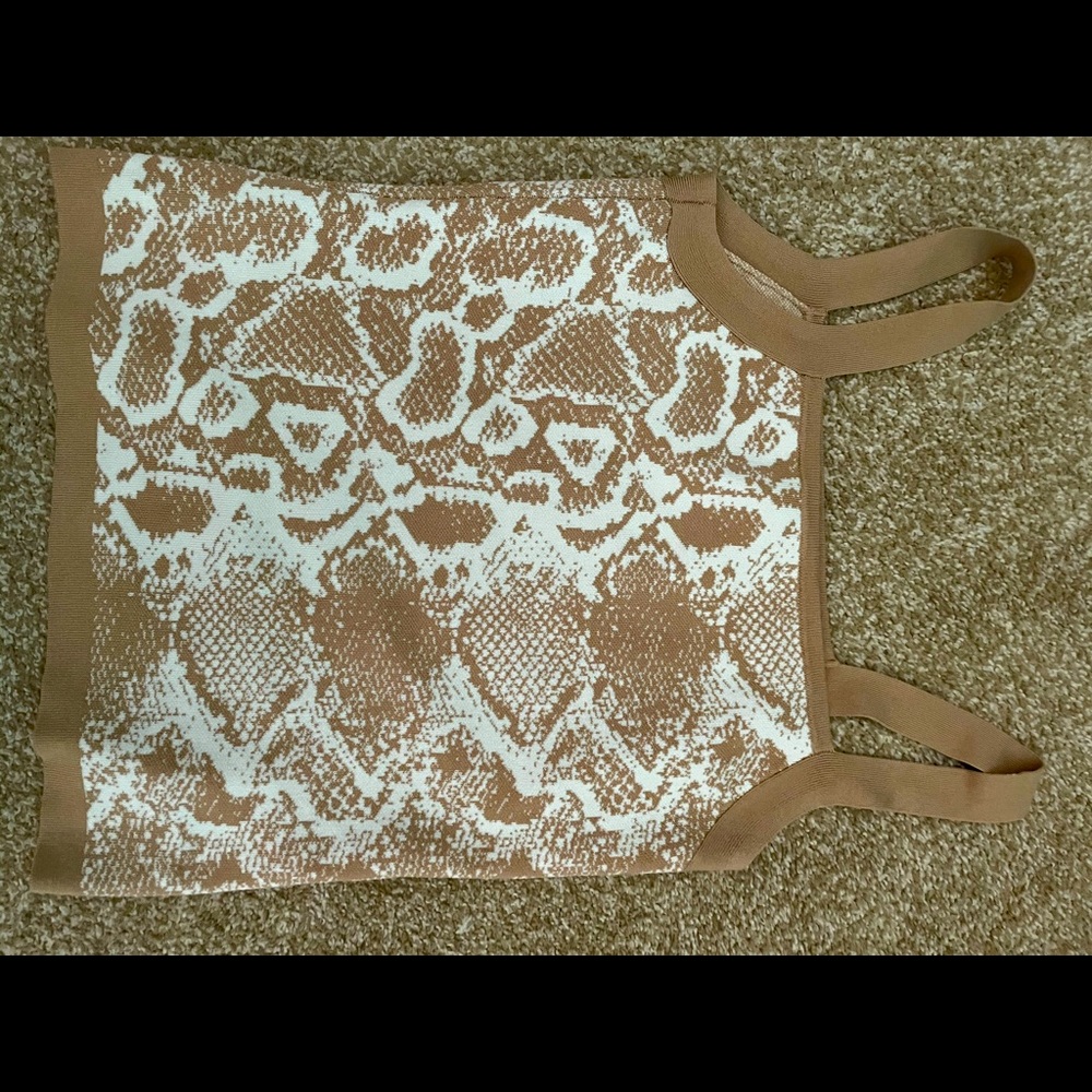 Tan snake skin tank top (BOGO FREE)